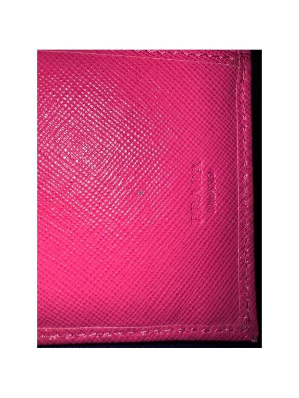 Prada Pink Saffiano tri-Fold Continental Wallet - Picture 16 of 16